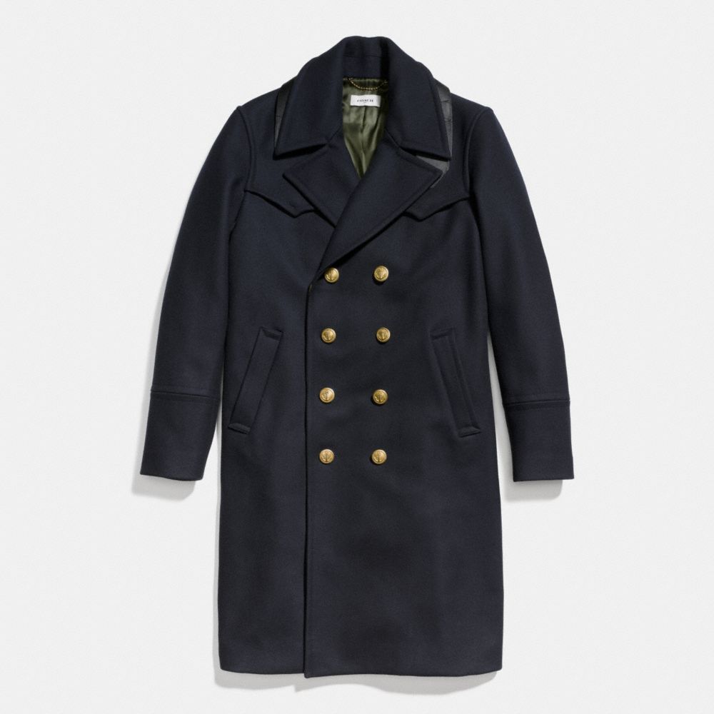 COACH Mens Coats Wool Captains Coat