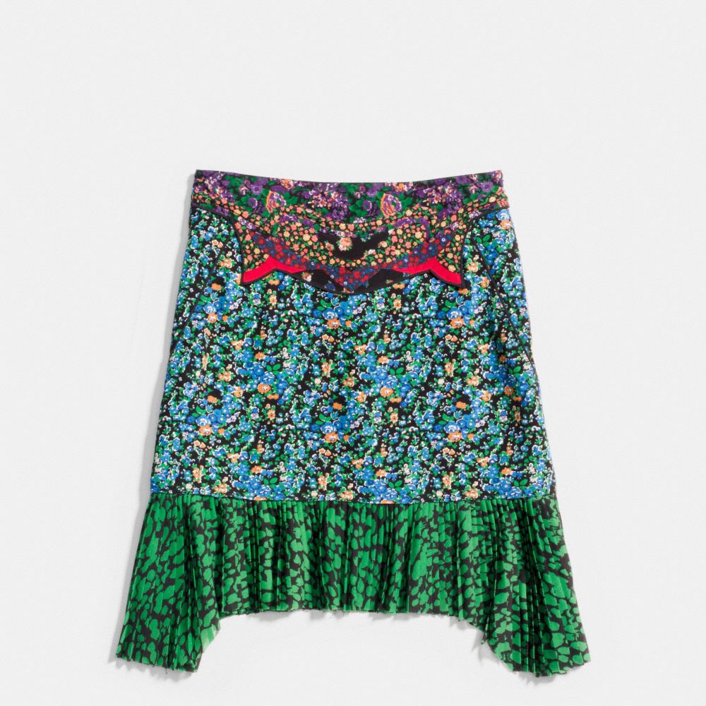 COACH Designer Pants High Waisted Applique Skirt