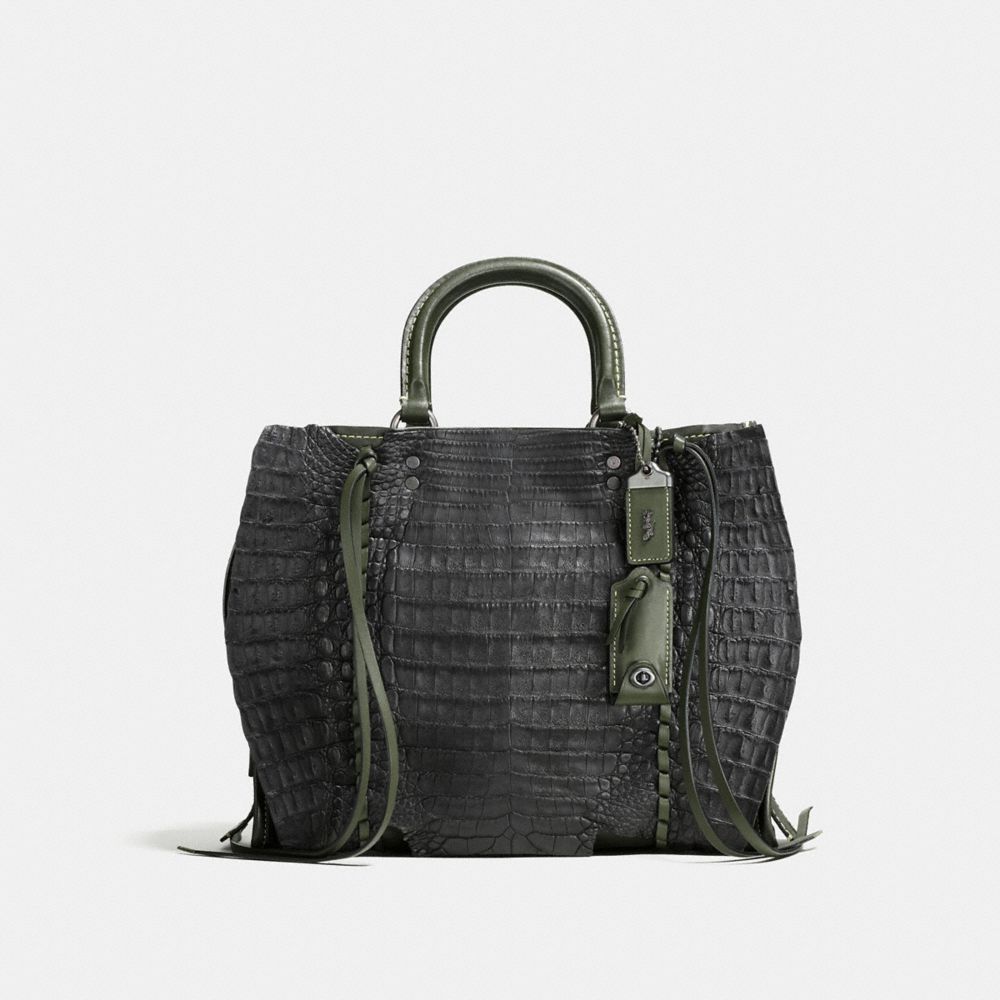 COACH Rogue In Glovetanned Leather With Whipstitch Crocodile