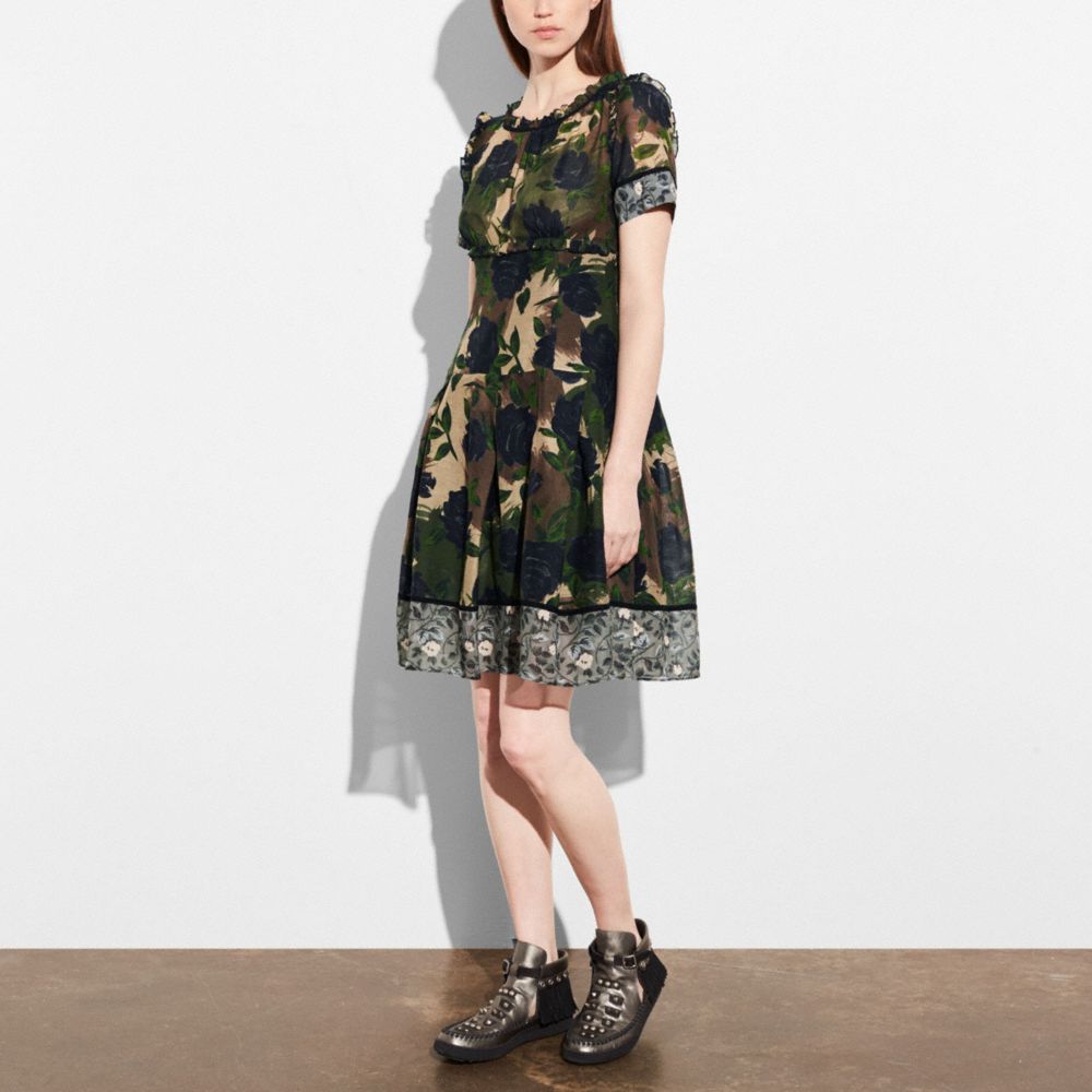 COACH Mixed Print Dress