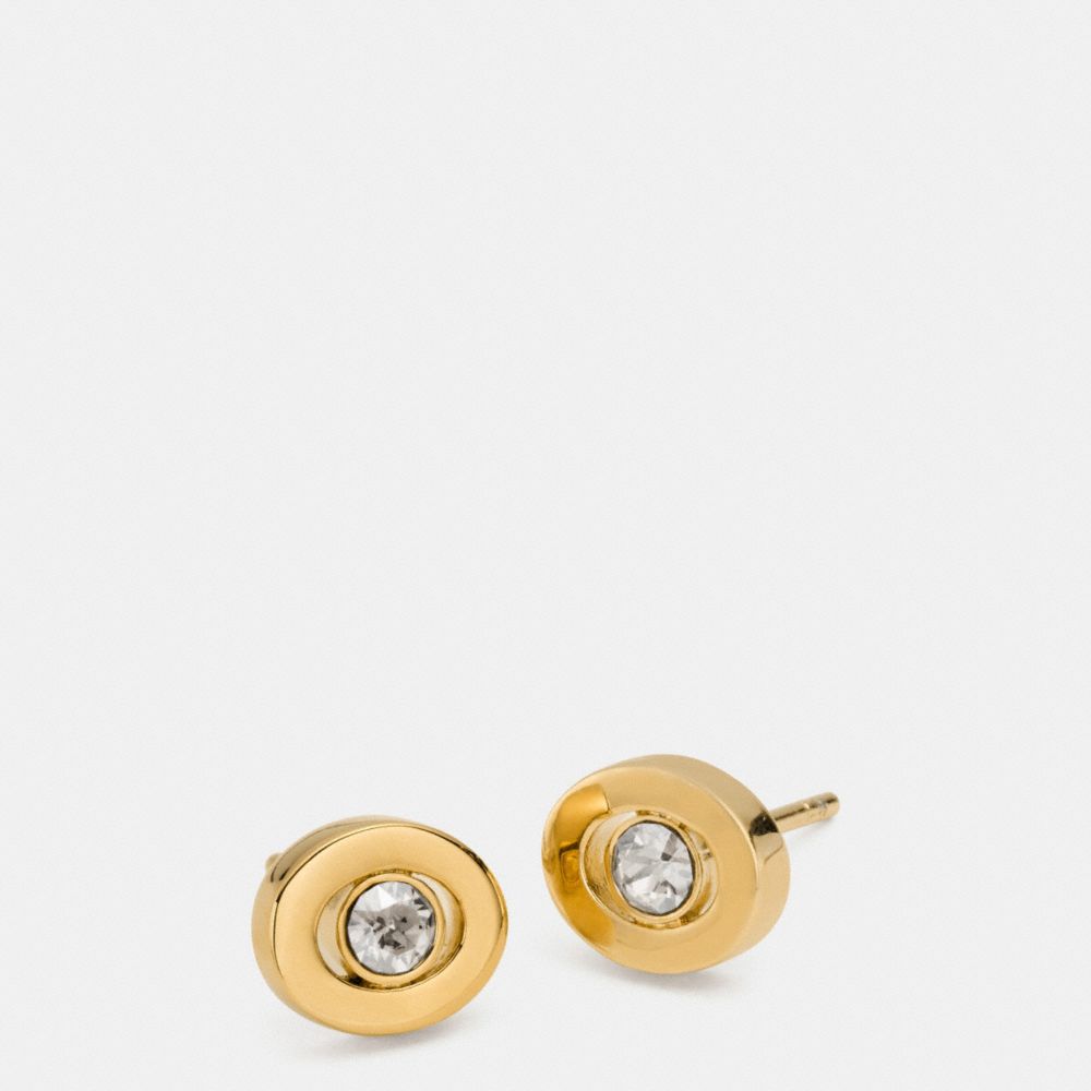 COACH Pave Stud Earrings