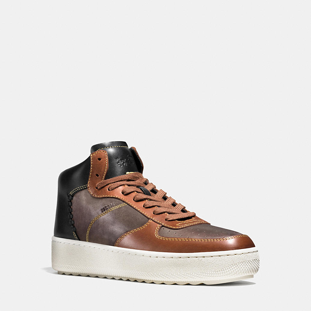 COACH Mens Sneakers | Patchwork C210 High Top Sneaker