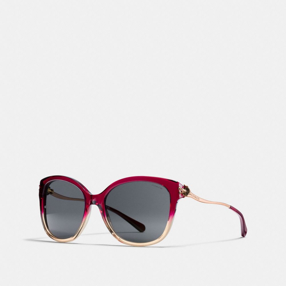COACH Tea Rose Square Sunglasses