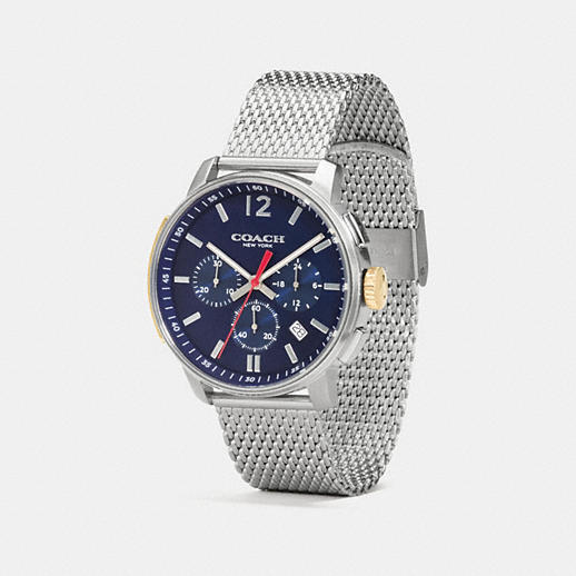 COACH Mens Watches | Bleecker Slim Stainlesss Steel Mesh Strap Watch