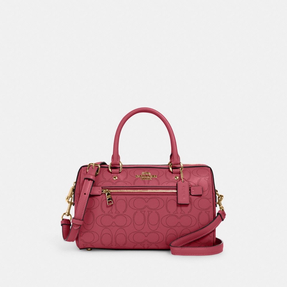 Rowan Satchel Bag In Signature Leather, , Product