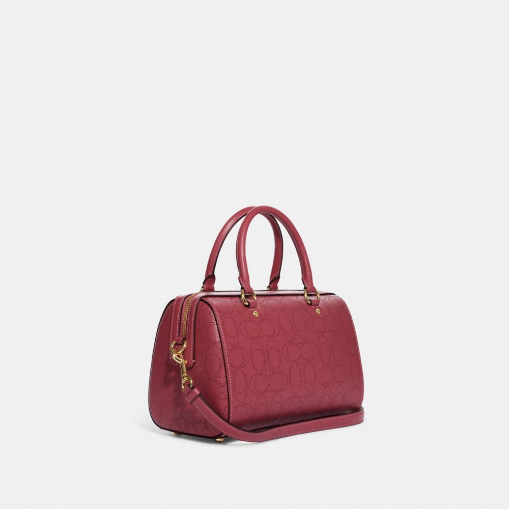 Rowan Satchel Bag In Signature Leather, , Product