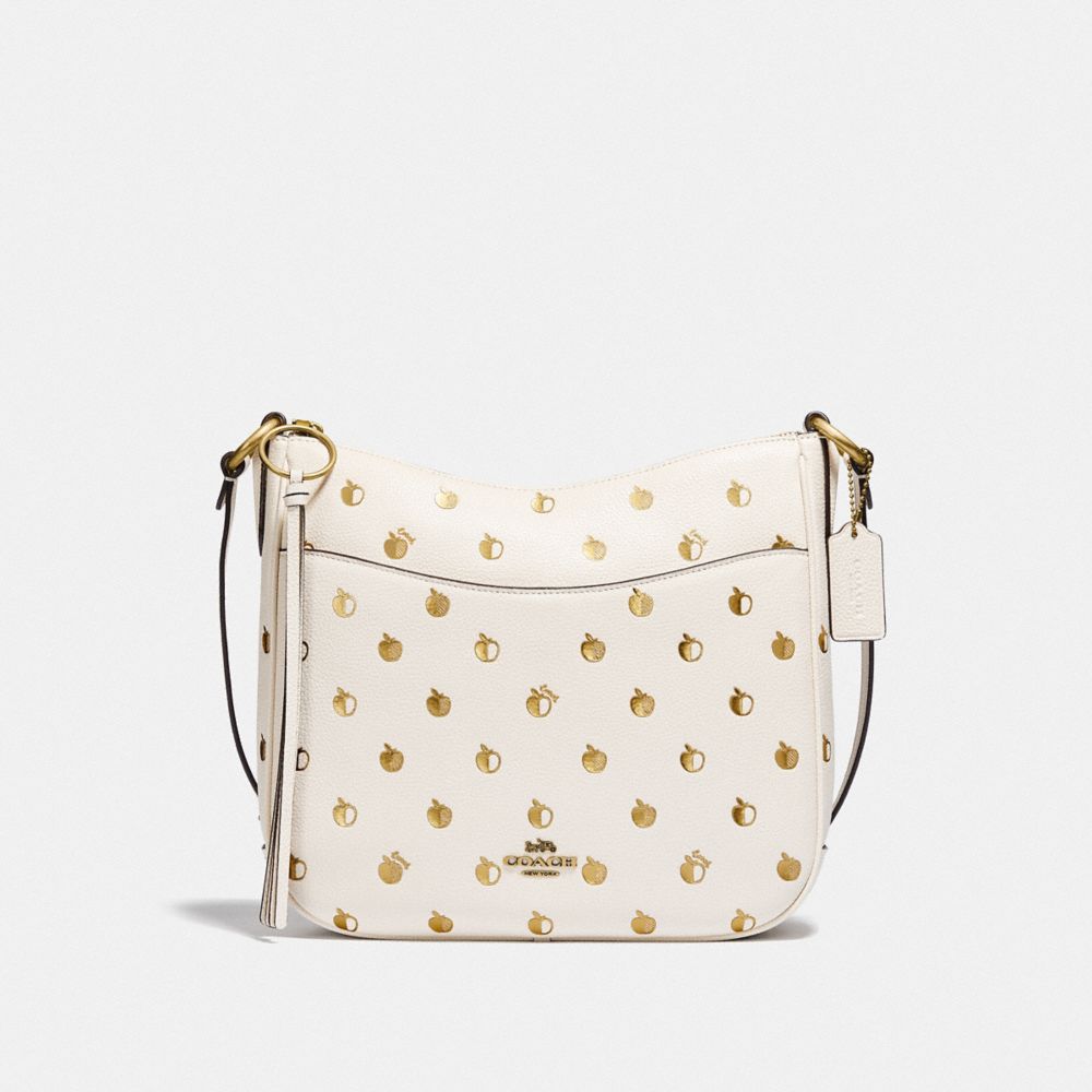 COACH®,Chaise Crossbody With Apple Print,,Front View
