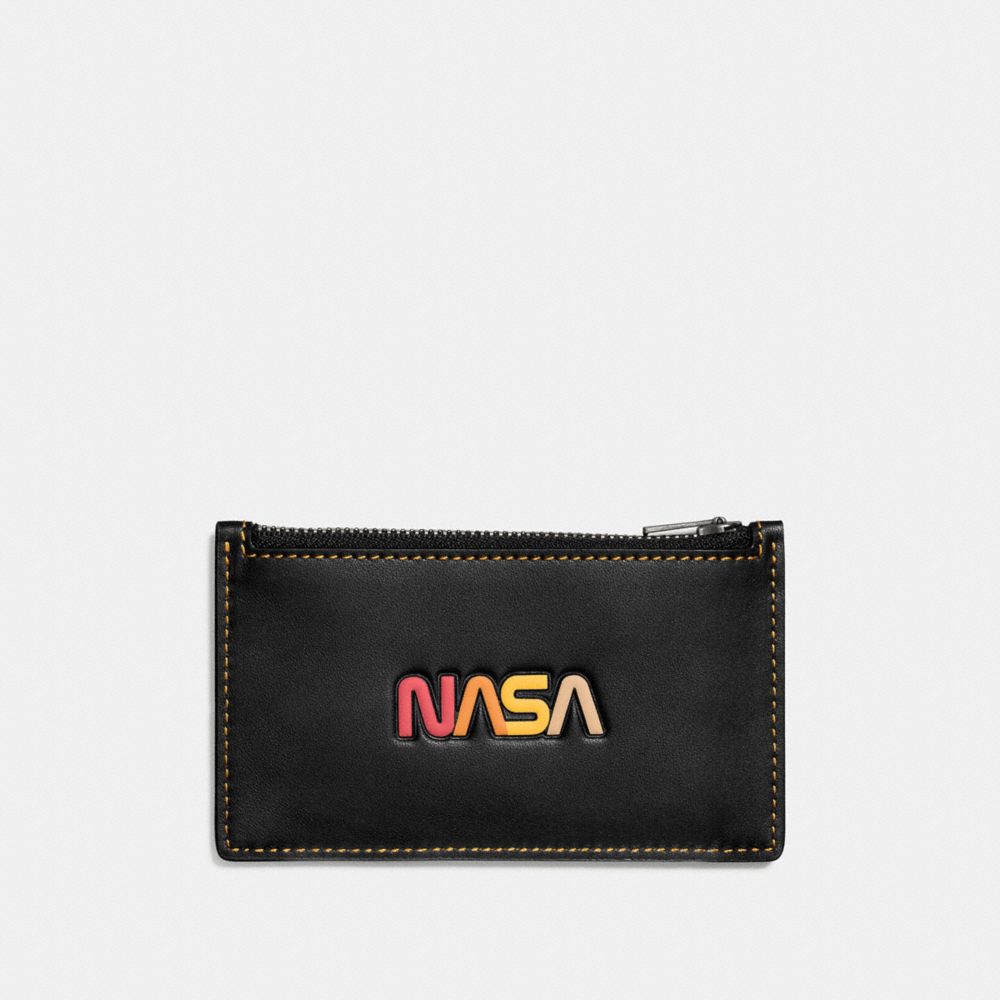 Zip Card Case With Embossed Space, , Product