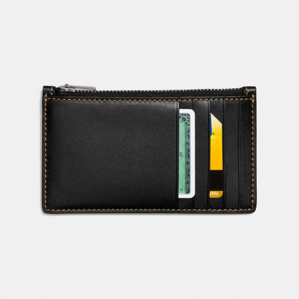 Zip Card Case With Embossed Space, , Product