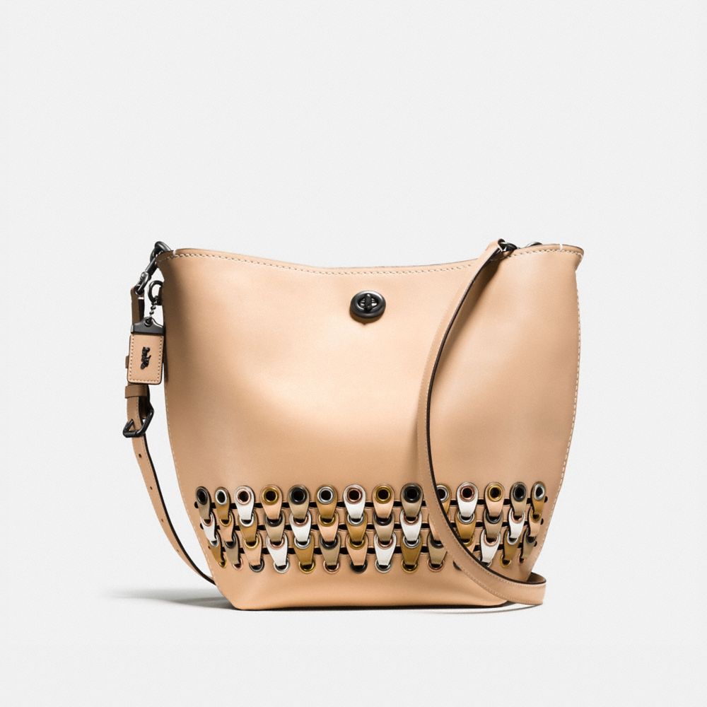 coach leather duffle shoulder bag