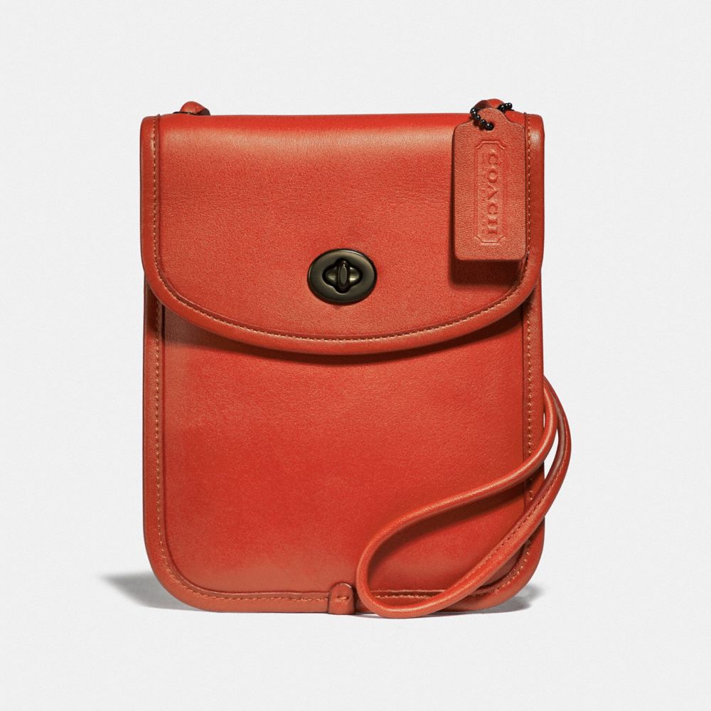 turnlock flat crossbody