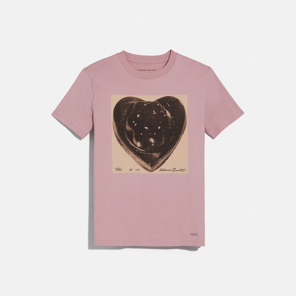 Coach X Richard Bernstein Black Jello Heart T Shirt, , Product