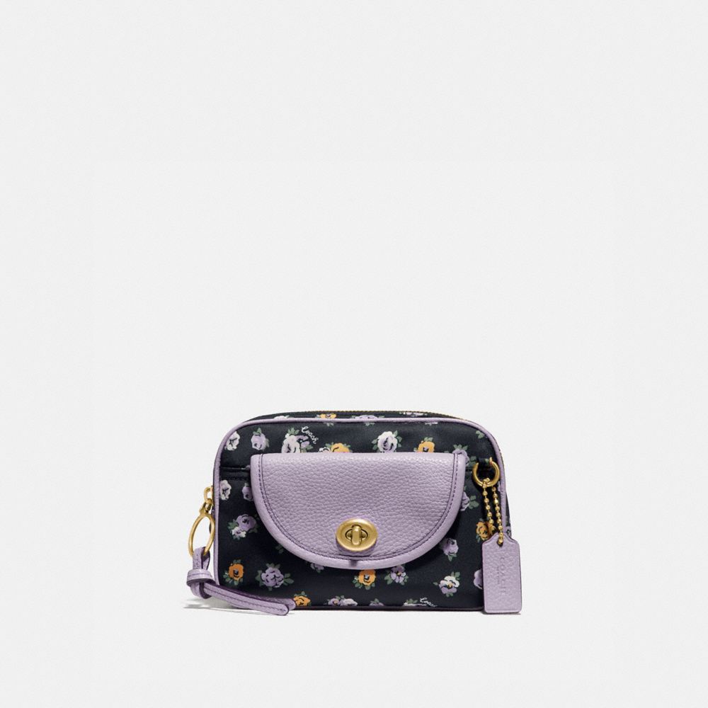 coach rose print bag