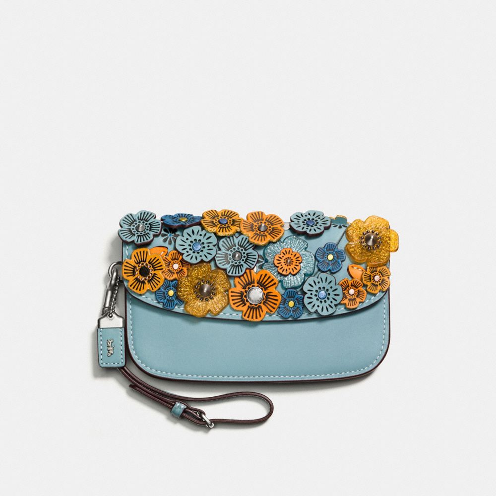 COACH Clutch With Glitter Tea Rose