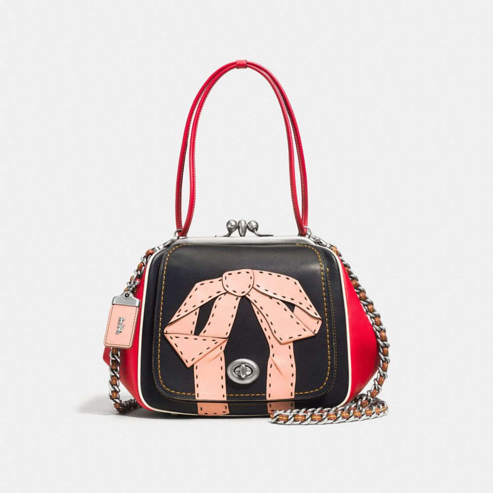 Kisslock Frame Bag 26 With Bow Applique, , Product