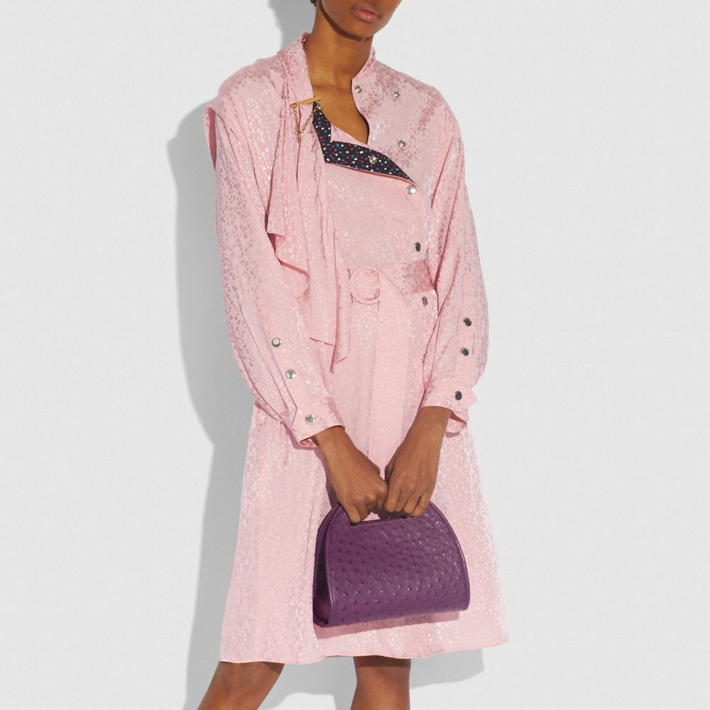 COACH Zip Dome Crossbody In Ostrich