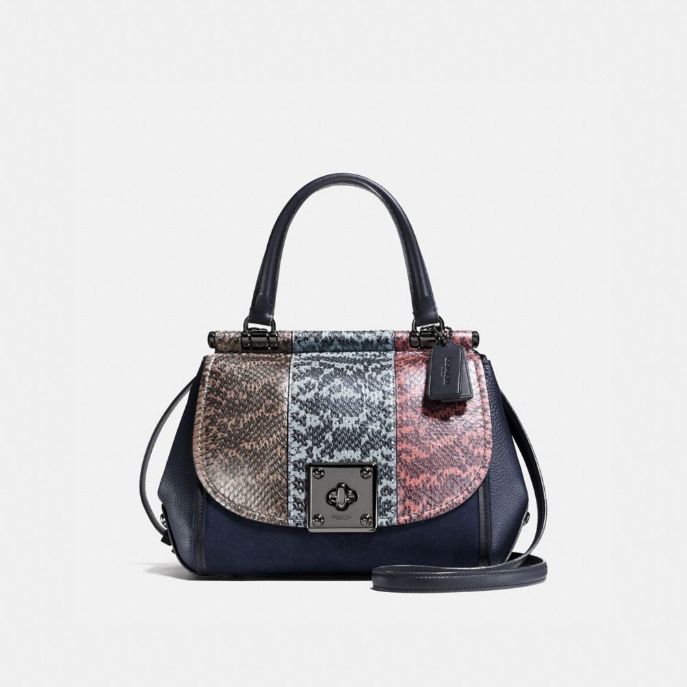 Drifter Top Handle In Striped Mixed Snakeskin, , Product