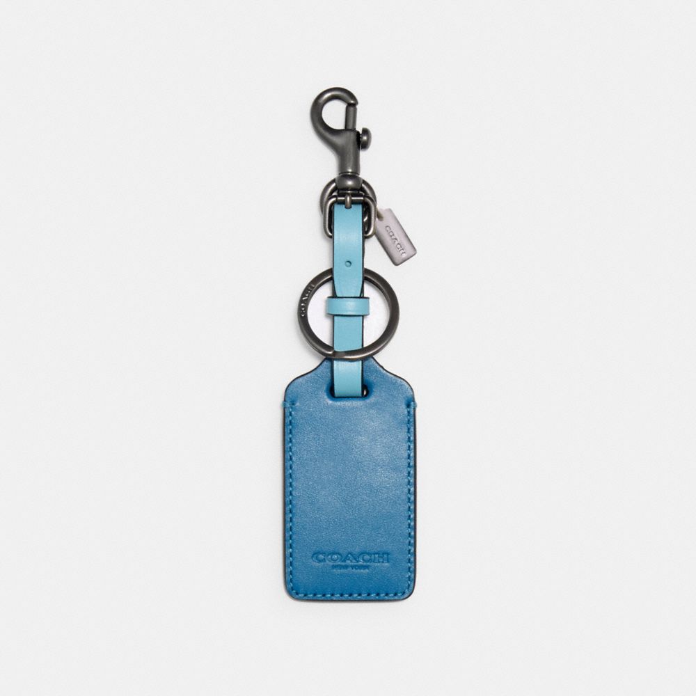 coach leather luggage tags