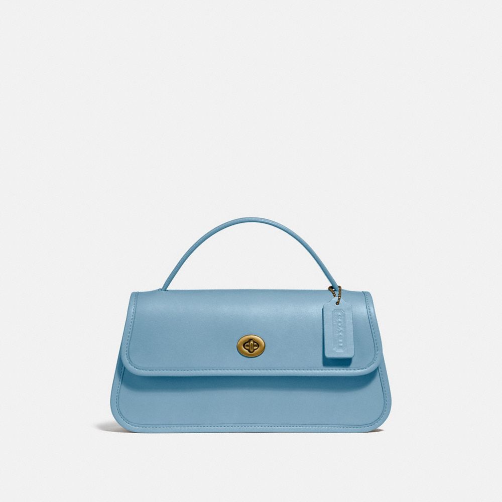 Coach Turnlock Clutch In Neutral | ModeSens