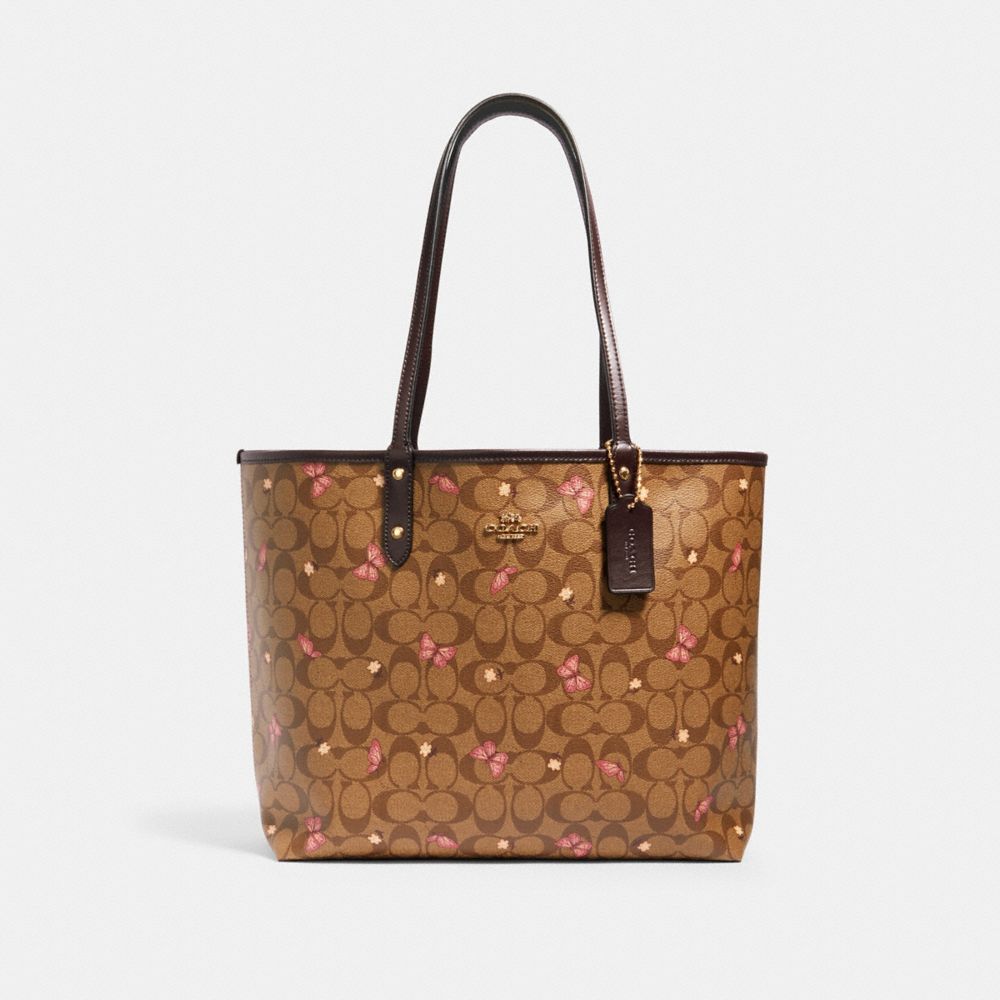 small tan tote bag