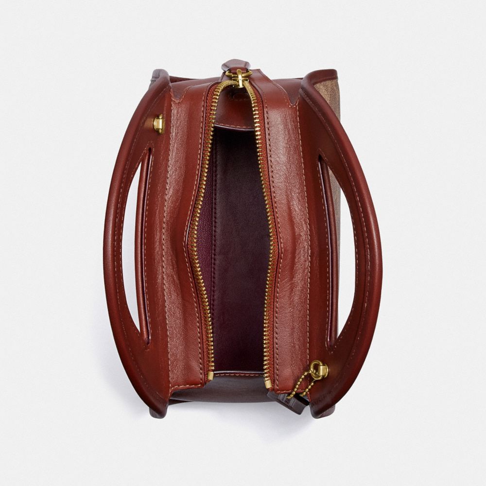 COACH Zip Dome Crossbody In Signature Canvas