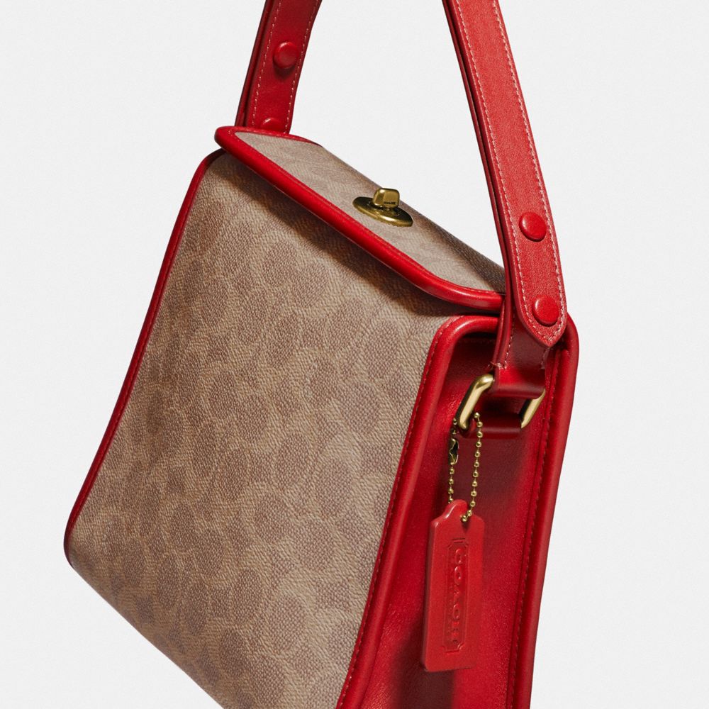 coach turnlock shoulder bag