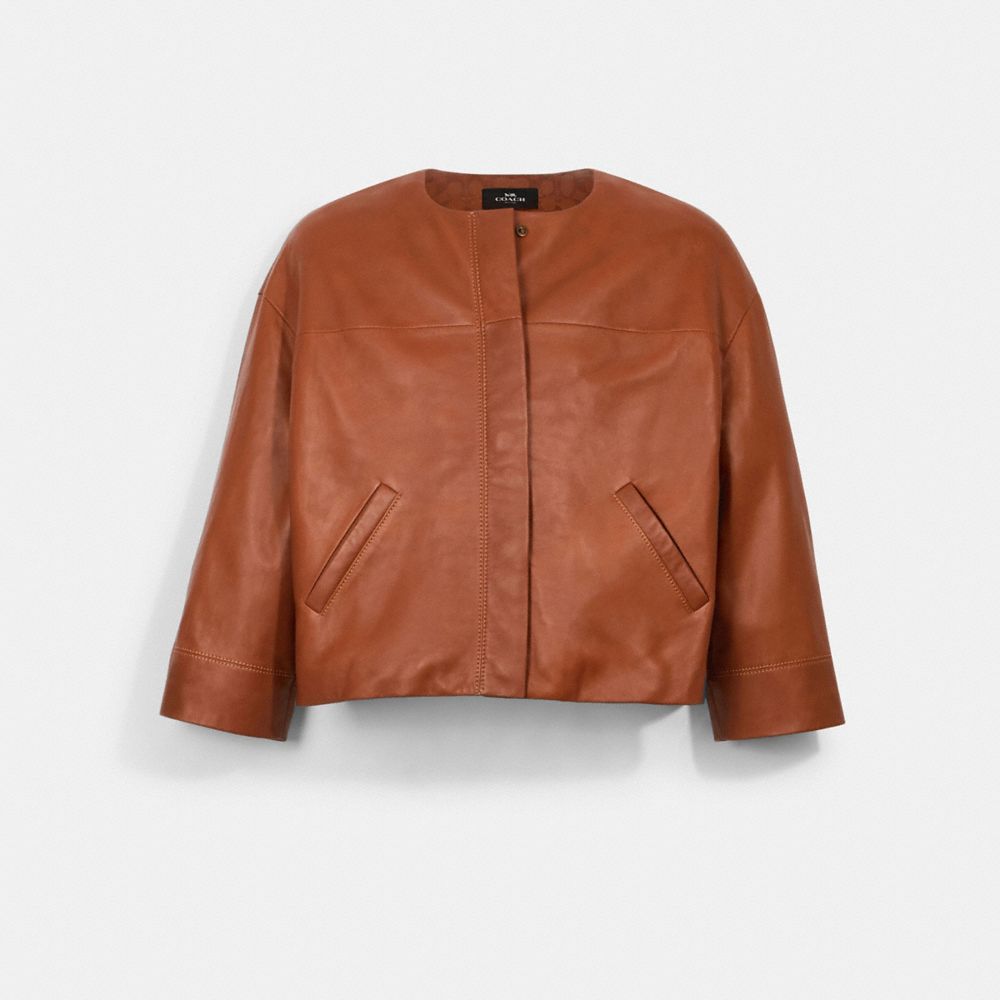 coach leather jacket