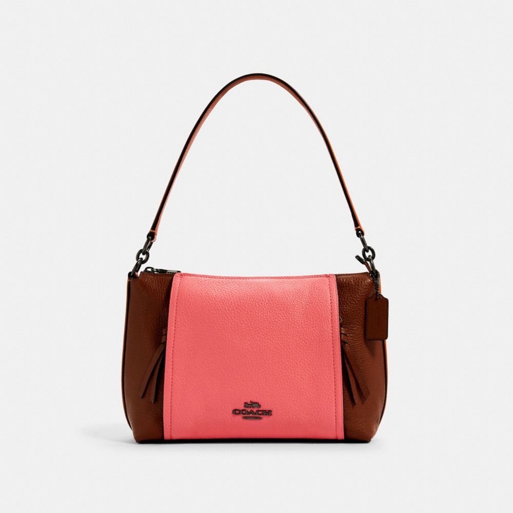 Small Marlon Shoulder Bag In Colorblock COACH® Outlet Ex Ten