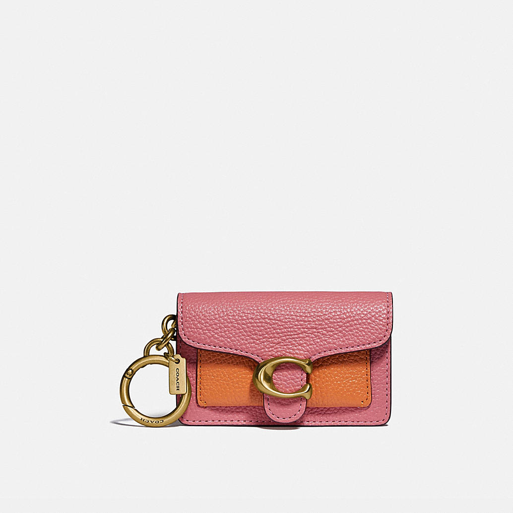 COACH: Mini Tabby Bag Charm In Colorblock