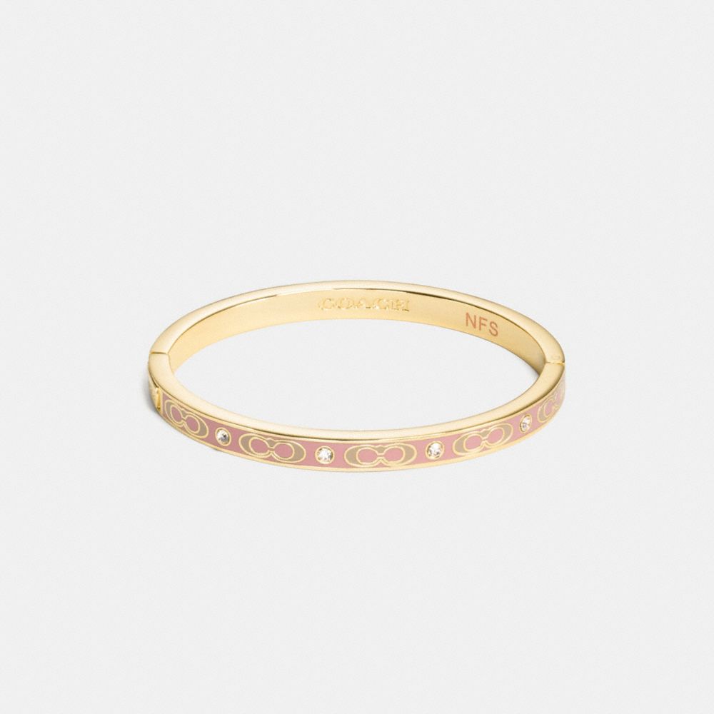Signature Stone Hinged Bangle COACH