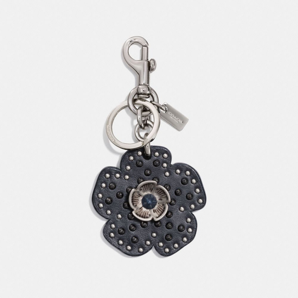 coach tea rose bag charm