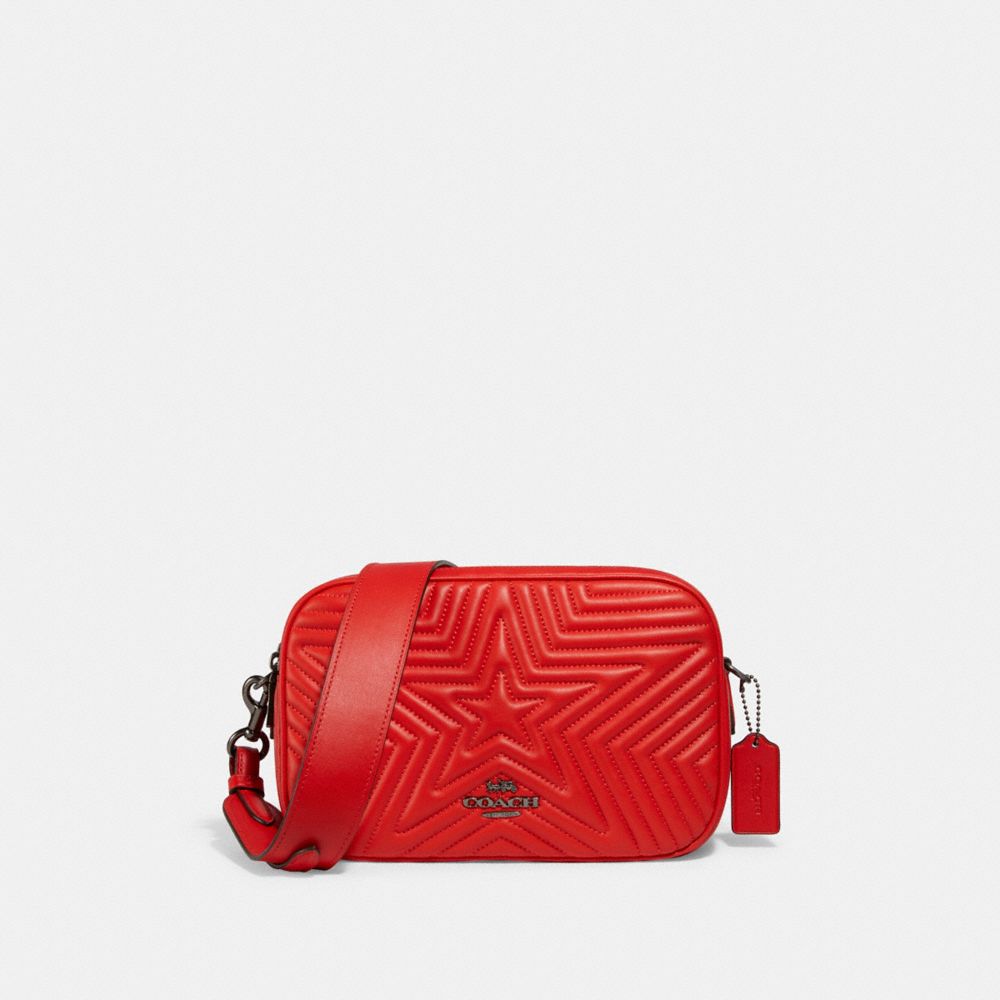 red coach crossbody purse