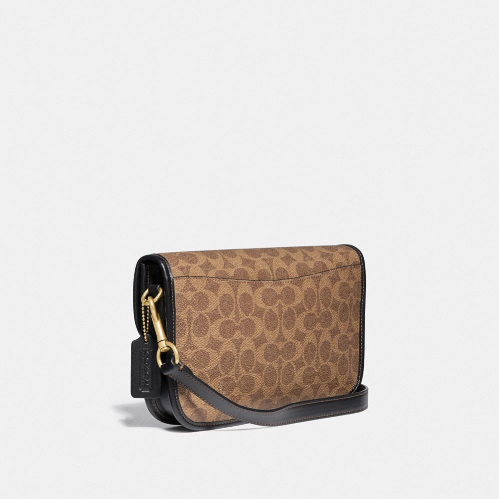 Coach Turnlock Shoulder Bag In Signature Canvas IUCN Water