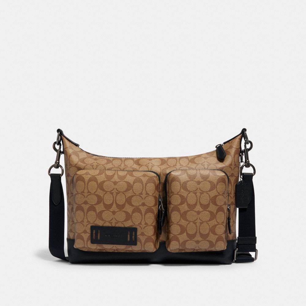 coach camo messenger bag