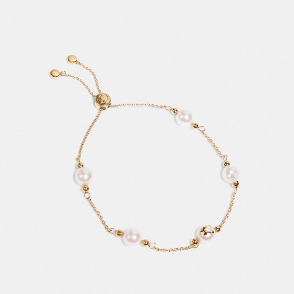 COACH® Outlet Pearl Signature Slider Bracelet