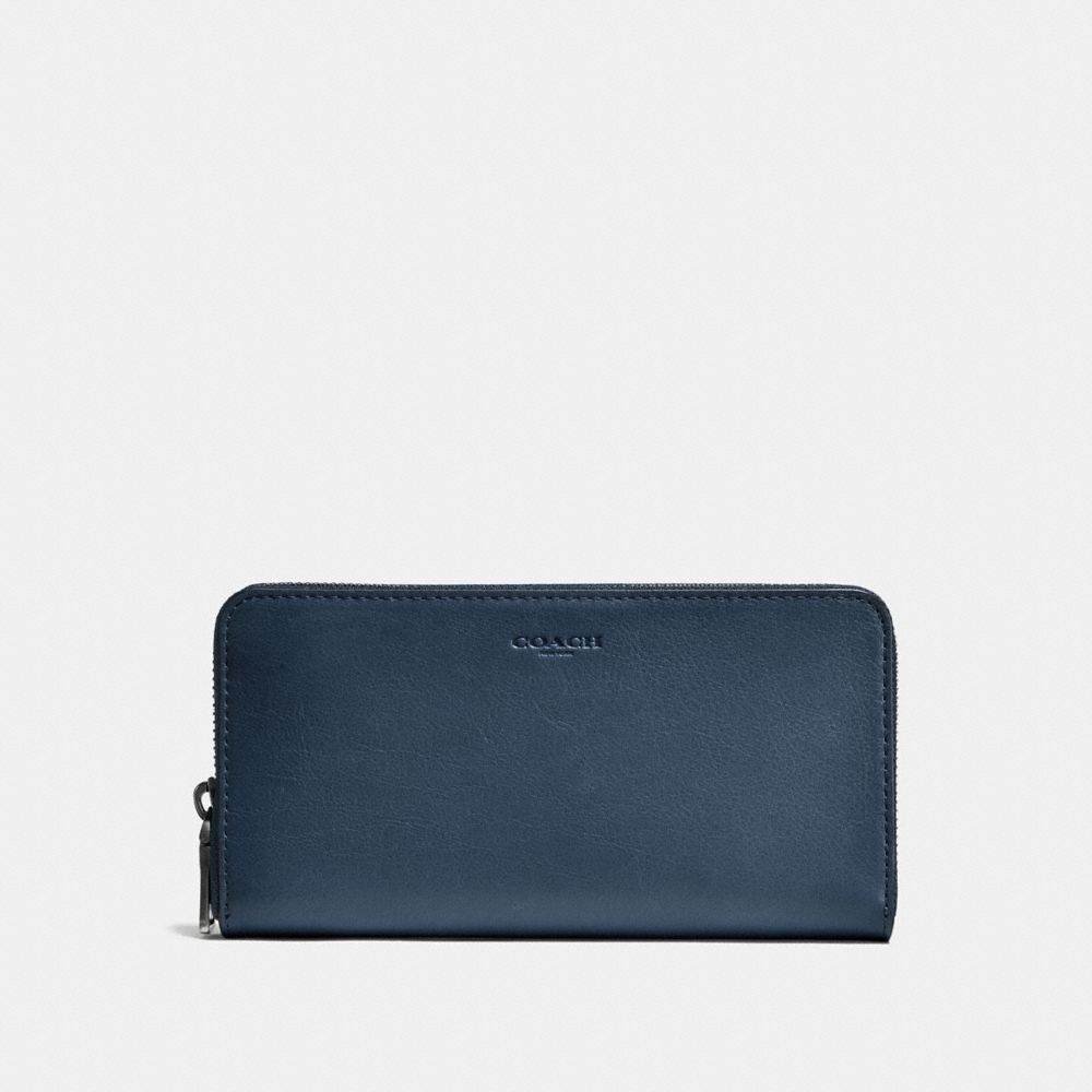 denim coach wallet