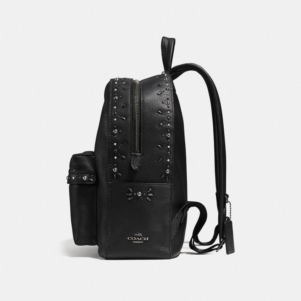 coach campus backpack with rivets
