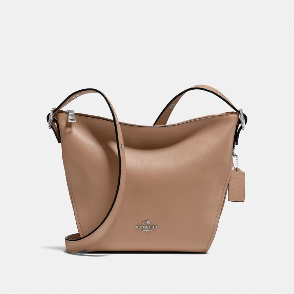 crossbody dufflette in refined leather