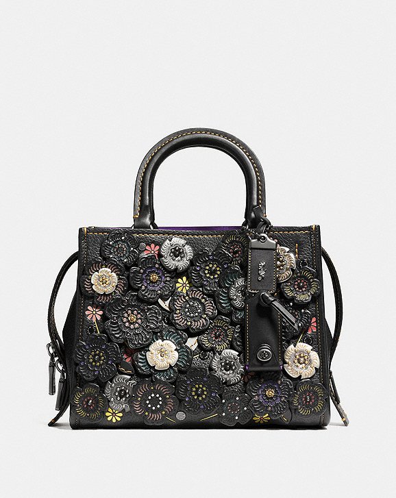 COACH: Rogue 25 With Tooled Tea Rose