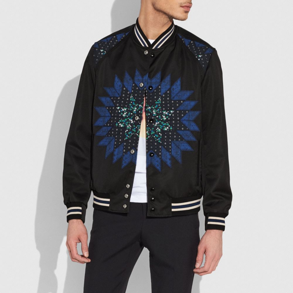 PATCHWORK VARSITY JACKET