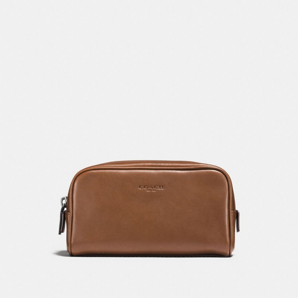 coach men's leather toiletry bag