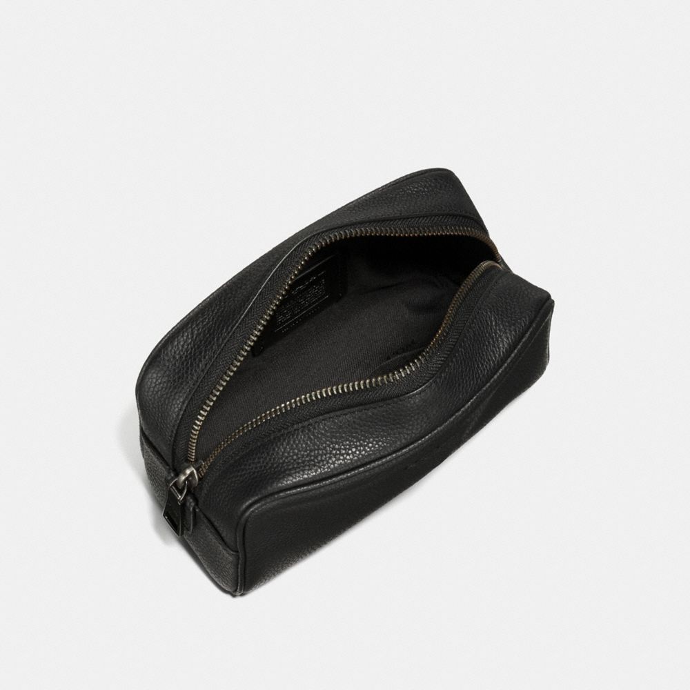 coach men's leather toiletry bag