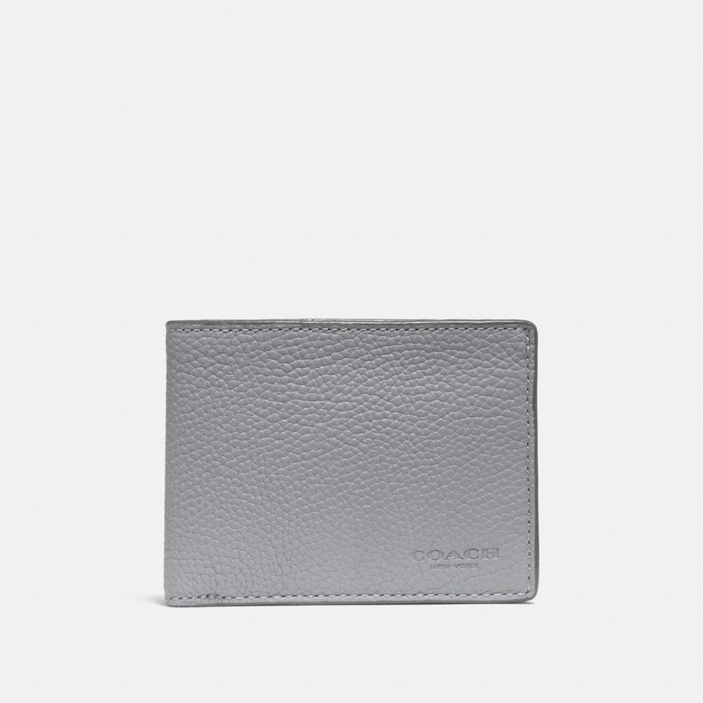 gray coach wallet