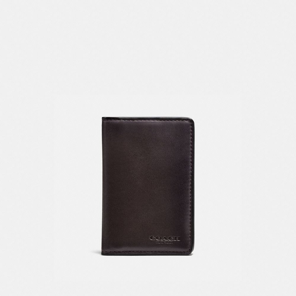 brown card wallet
