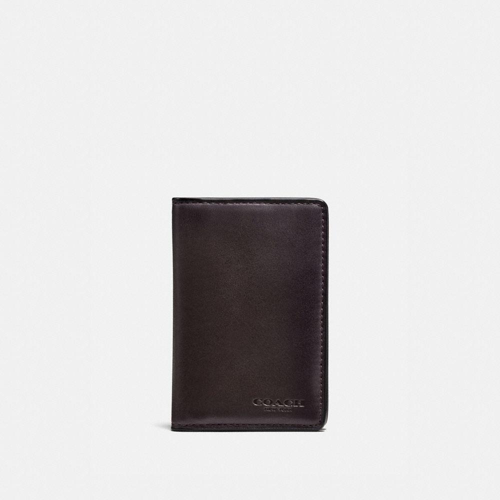 gray coach wallet