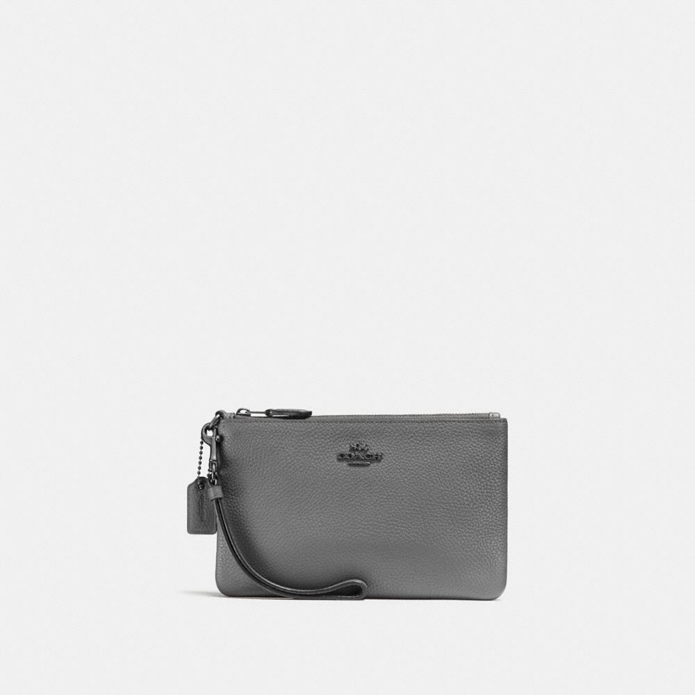 gray coach wallet