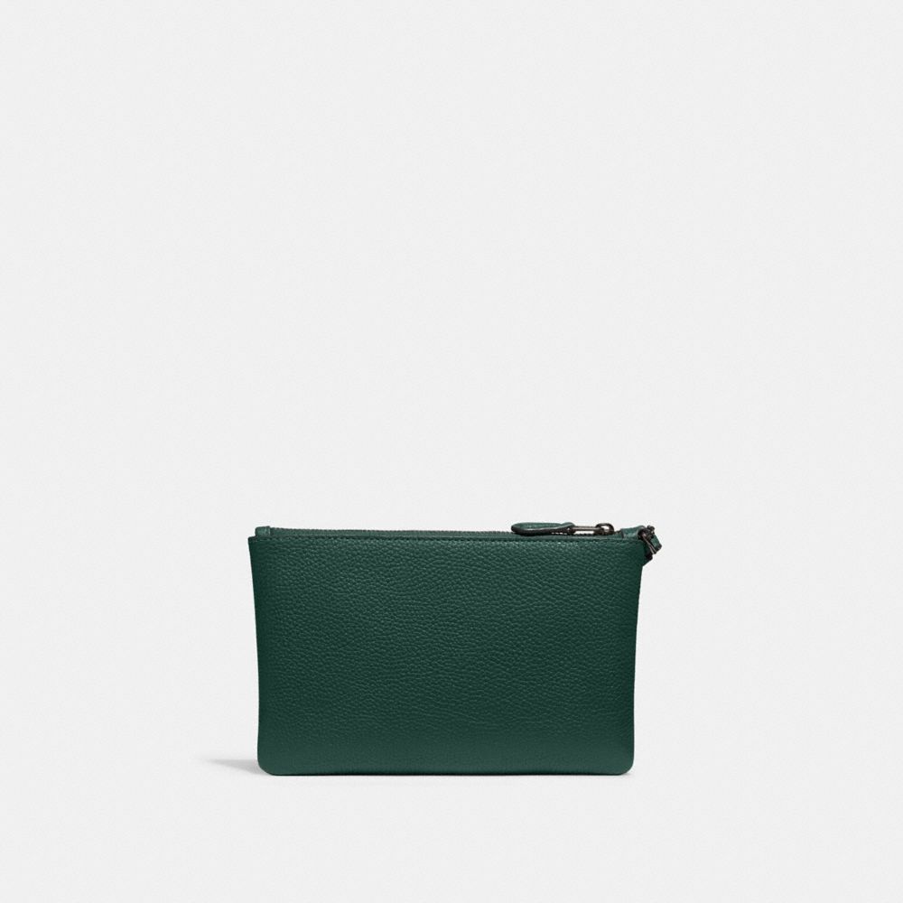 QA_AUTO Small Wristlet, Pewter/Forest, Product