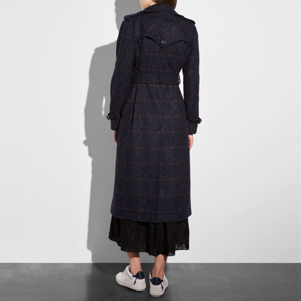 Wool Trench Coat COACH