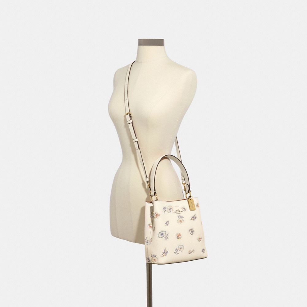 COACH Small Town Bucket Bag With Dandelion Floral Print