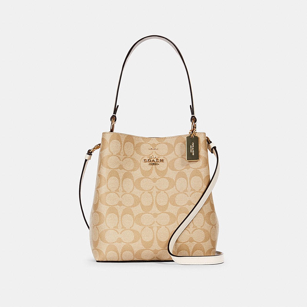 COACH: Small Town Bucket Bag In Signature Canvas